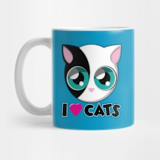 I LOVE CATS (spot) Mug